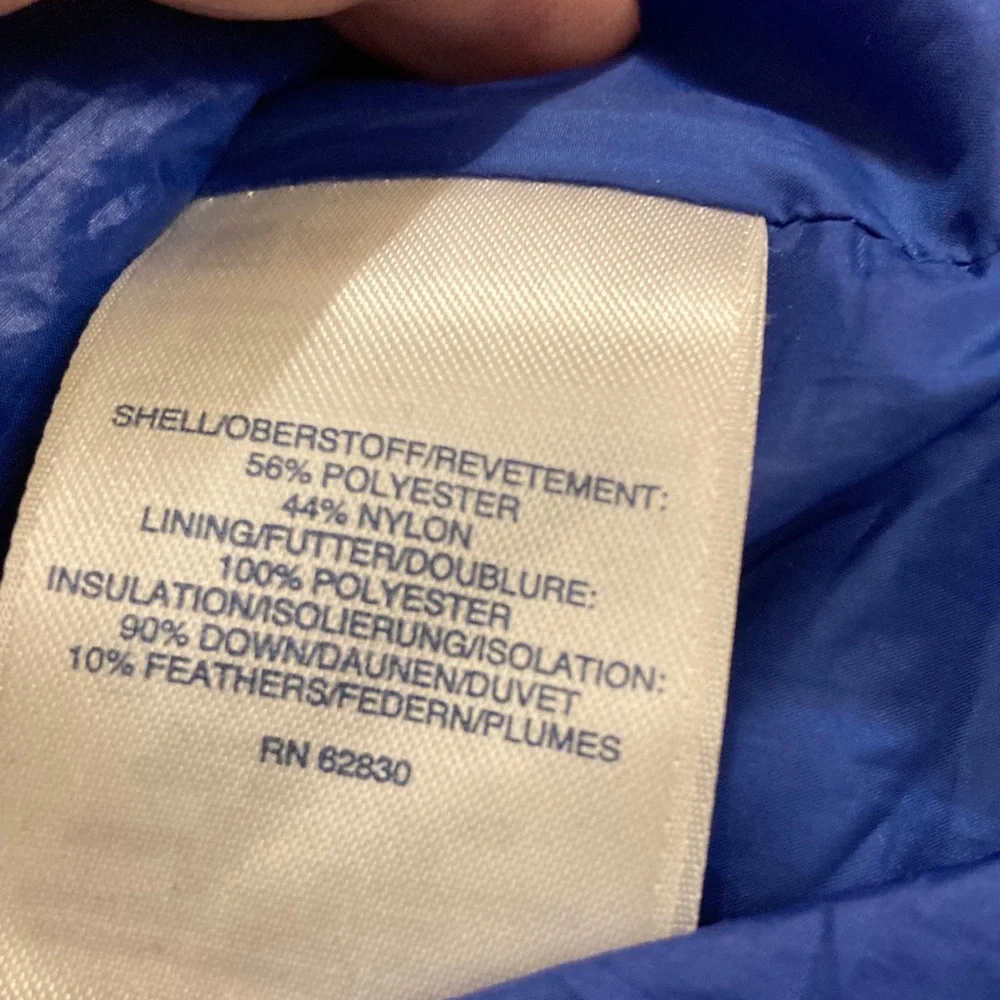 Lands' End Women's Vibrant‎ Blue Puffer Coat 12